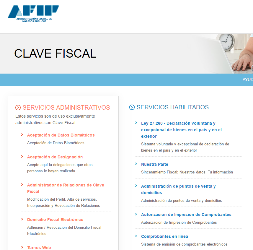 Afip Relaciones Clave Fiscal